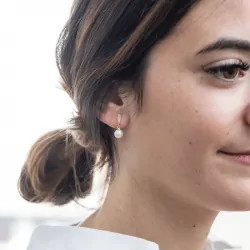 Pendientes perla en forma...