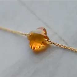 bracelet citrine trefle