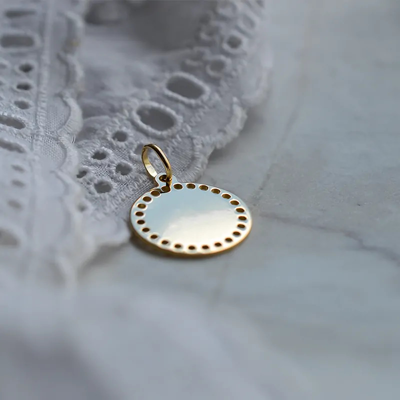 Colgante Moneda Joséphine en Oro 18K para Personalizar