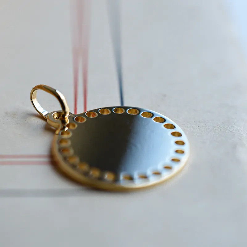 Colgante Moneda Joséphine en Oro 18K para Personalizar