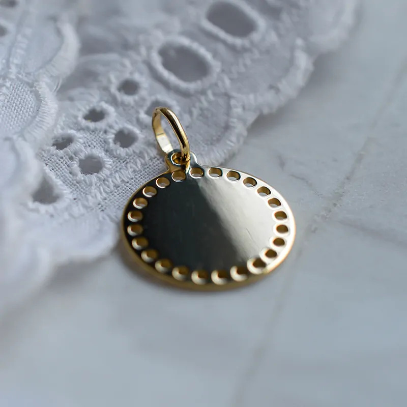 Colgante Moneda Joséphine en Oro 18K para Personalizar