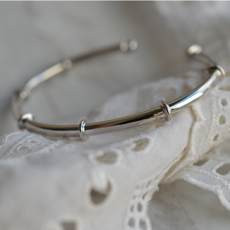 Jonc mujer herencia en plata