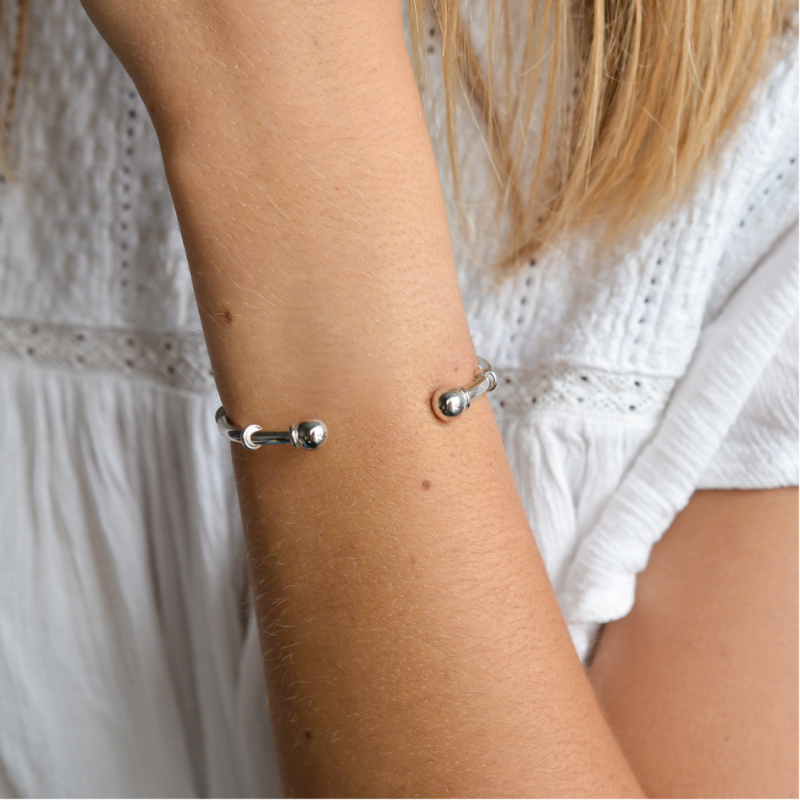 Jonc mujer herencia en plata