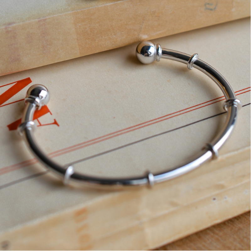 Jonc mujer herencia en plata