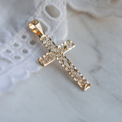 Colgante Cruz vitral