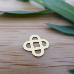 Mini croix de bapteme entrelacée