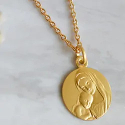 Chaîne bapteme 9carats forçat rond