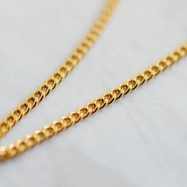 Chaîne bapteme 9carats maille gourmette