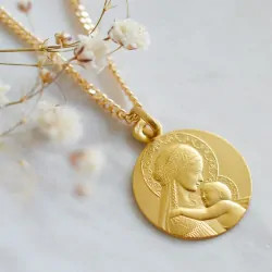 Médaille de baptême Douce Mère