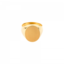 Chevalière Femme ovale 13x11 or 18 carats