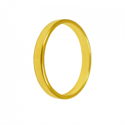 Alliance ruban or jaune