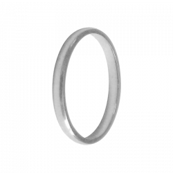 Alliance Demi jonc or gris palladié