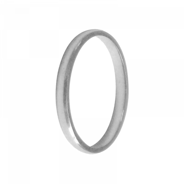 Alliance Demi jonc or gris palladié