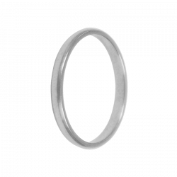 Alliance jonc parisien or gris palladié