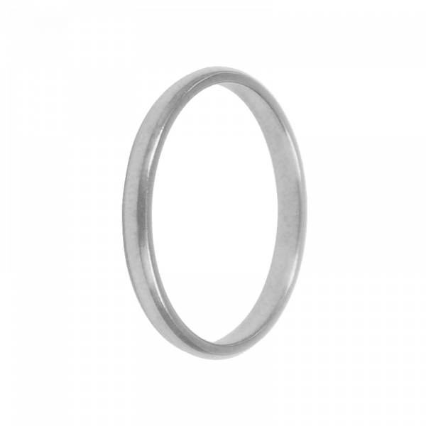 Alliance jonc parisien or gris palladié