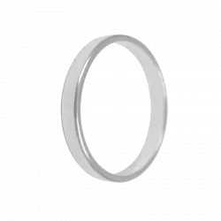 Alliance ruban or gris palladie