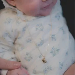 Pendentif Croix Ancre Cœur or jaune 18 cts