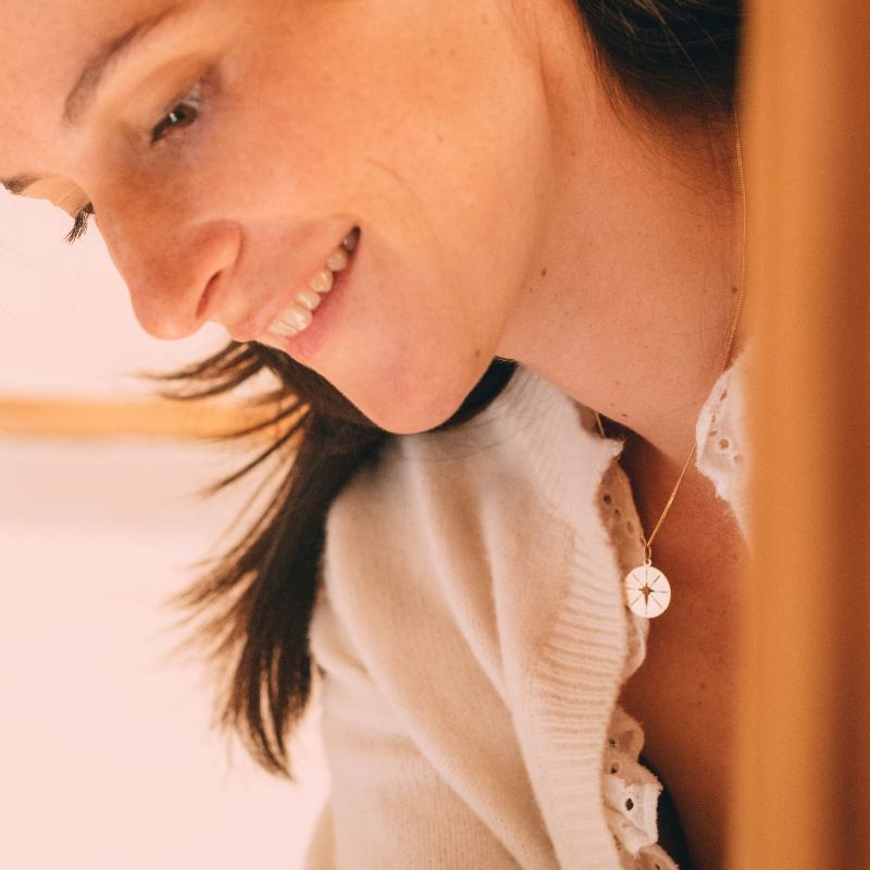 Colgante Estrella de Pastor en oro de 18 quilates - Casa Laudate