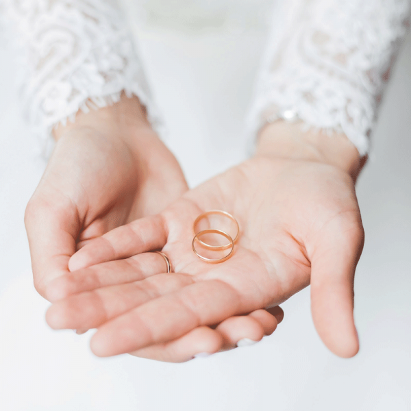 Alianza de boda cinta oro rosa 18 quilates - Maison Laudate