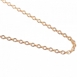 Chaîne bapteme 9carats forçat rond