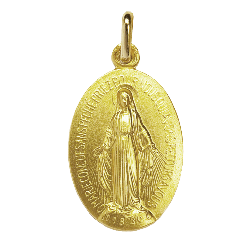 Medaille bapteme Marie conçue sans péché