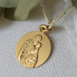 medaille de bapteme saint joseph protecteur laudate