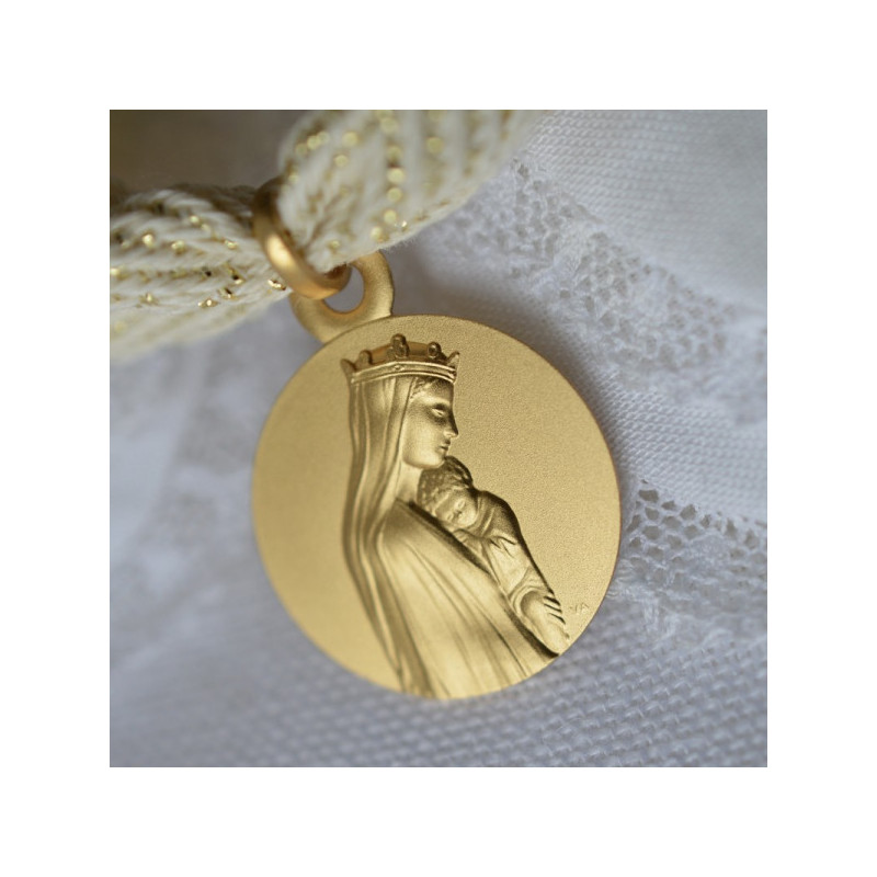 medaille notre dame de la sagesse 9 carats