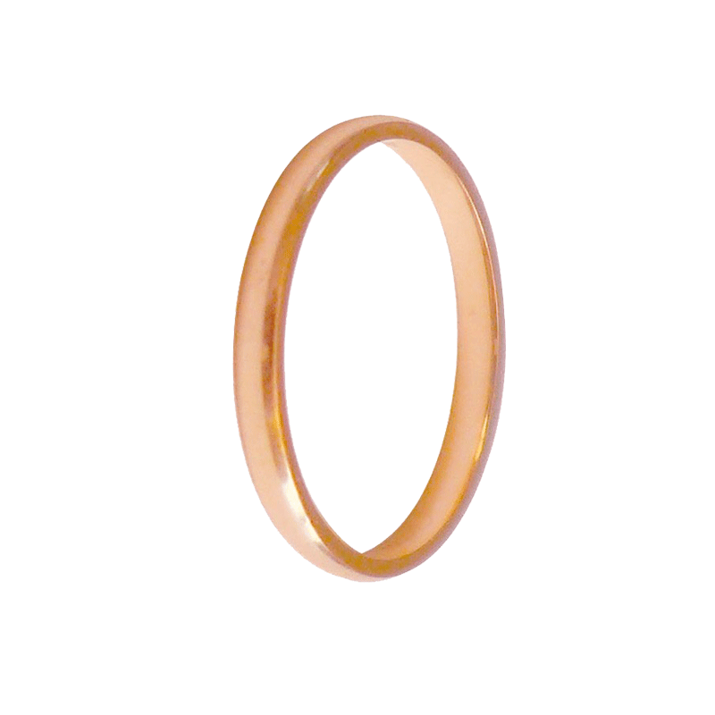 Alianza semi jonc oro rosa