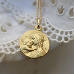 Medalla de bautismo Virgen...