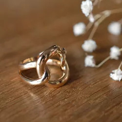 bague entrelacée or