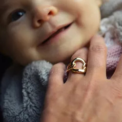 bague entrelacée or