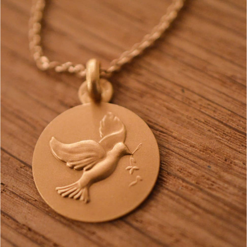 Médaille de baptême Colombe
