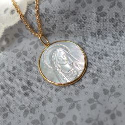 Medalla de bautismo Virgen...