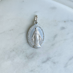 medaille miraculeuse argent laudate