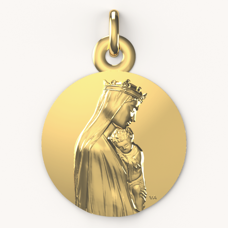 medaille notre dame de la sagesse 9 carats