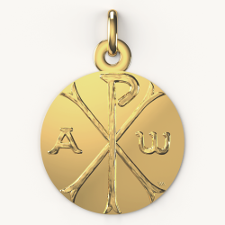 medaille de bapteme chrisme laudate