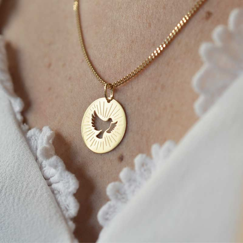 Médaille colombe saint esprit