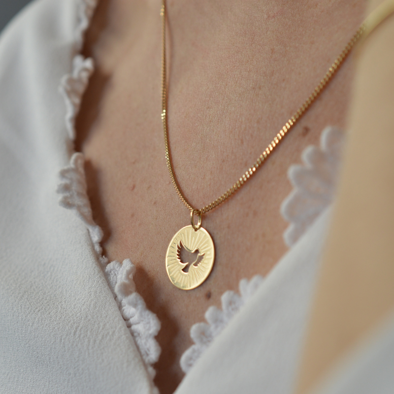Médaille colombe saint esprit