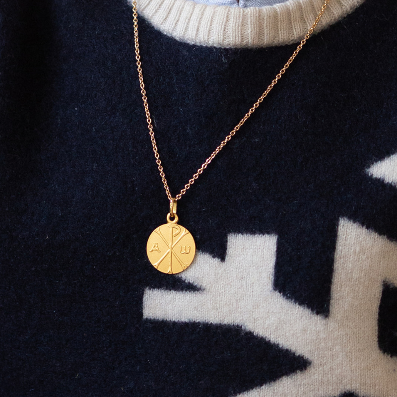 Medaille bapteme Symbole du Chrisme