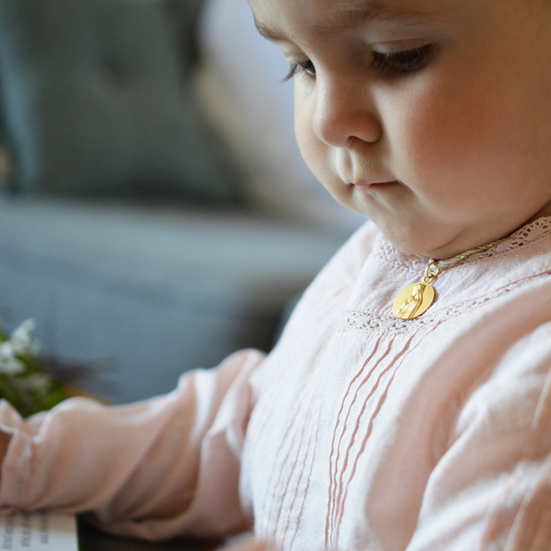 medaille notre dame de la sagesse 9 carats