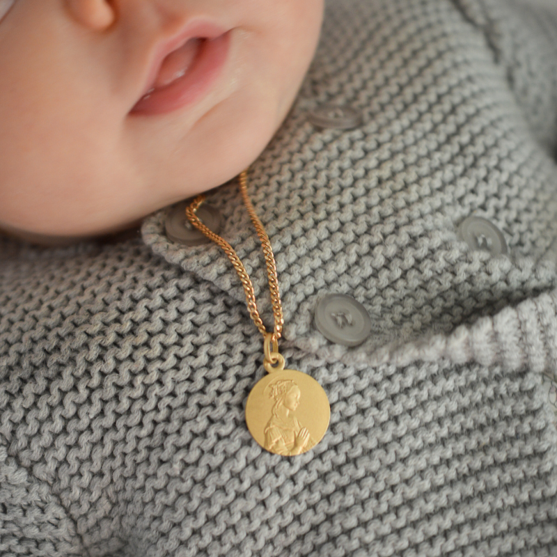 Medaille bapteme Portrait de la Vierge de Lippi
