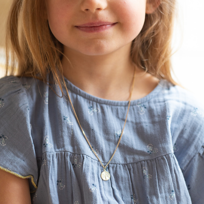 pendentif arbre de vie or et nacre