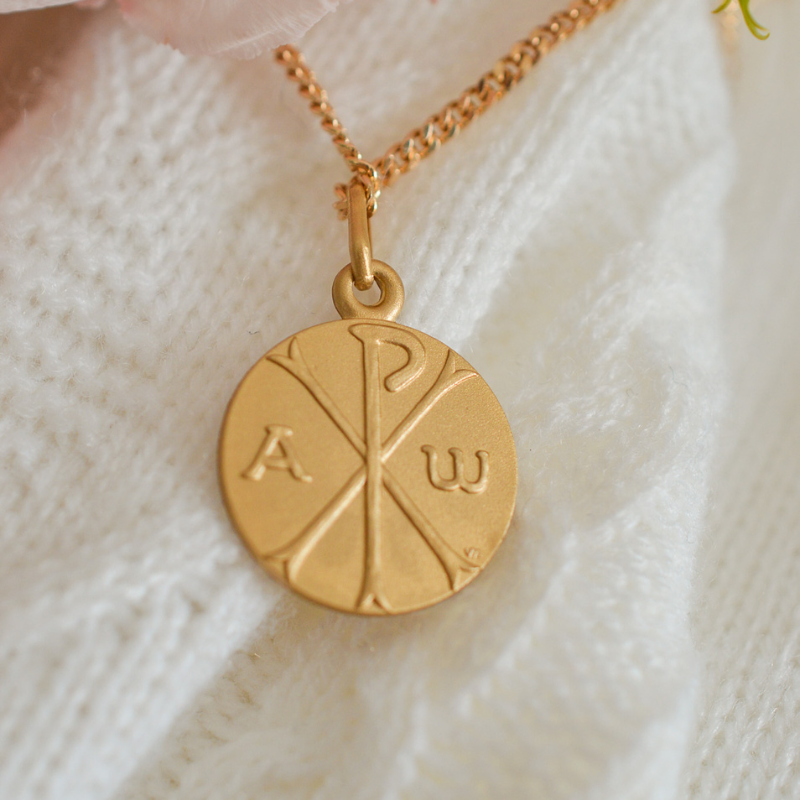 Medaille bapteme Symbole du Chrisme