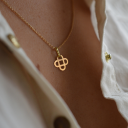 Mini croix de bapteme entrelacée