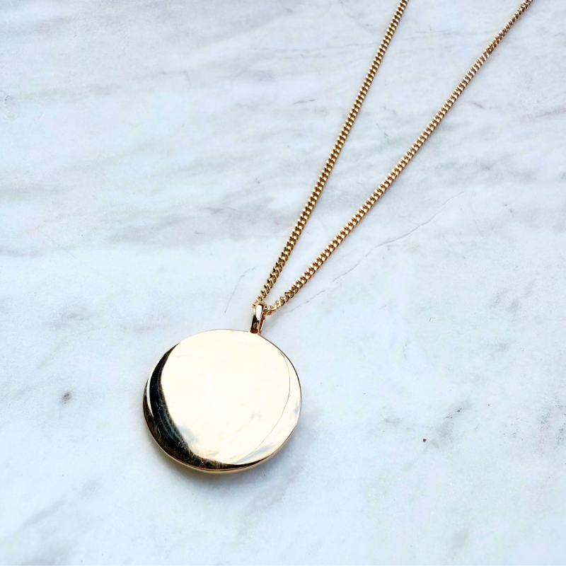 Colgante de sol en oroChapado - Maison Laudate