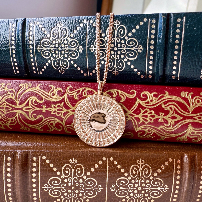 Colgante de sol en oroChapado - Maison Laudate