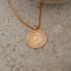 Pendentif Soleil plaqué or