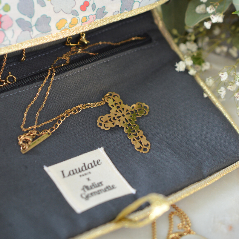 Estuche para Medallas de tela Liberty - Fabricado en Francia