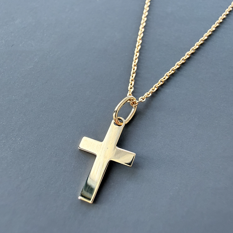 Mini Colgante Cruz Latina Oro 18 Quilates - Laudate