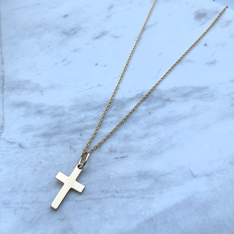 Mini Colgante Cruz Latina Oro 18 Quilates - Laudate